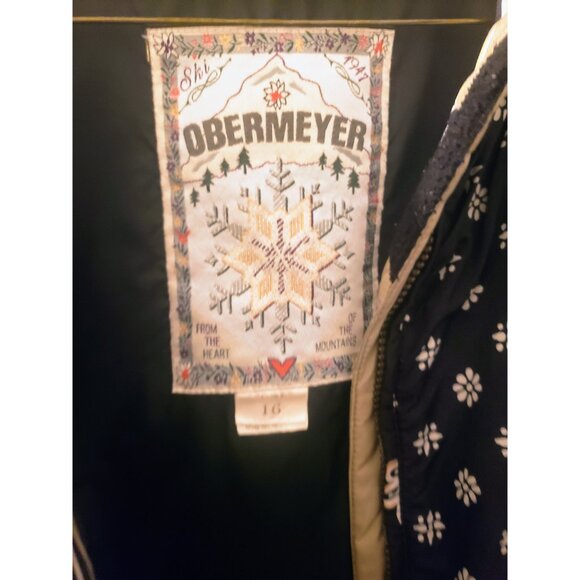 Obermeyer Womans Ski Jacket Large Size 16 Gathered Waist - Picture 3 of 10